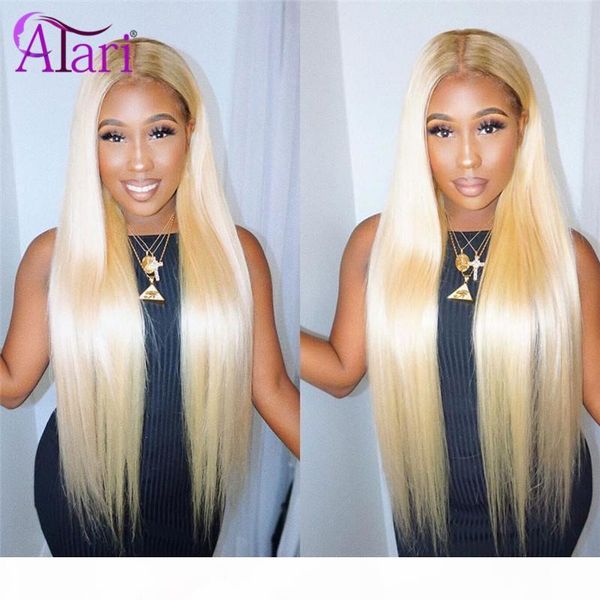 

613 blonde wig hd lace frontal wigs malaysian straight virgin human hair wigs 13x4 lace front wig for black women glueless, Black;brown