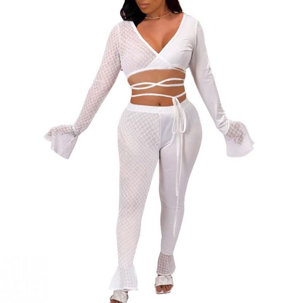 

women's two piece pants ladies suit solid color long-sleeved short + slim trousers two-piece set fall 2021 womens fashion black cas, White