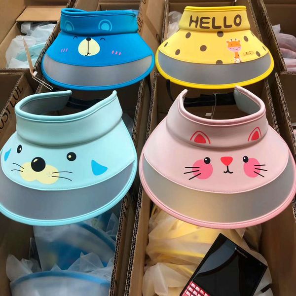 

japanese gosfle cute animal translucent children's uv sunscreen hat christmas, Yellow