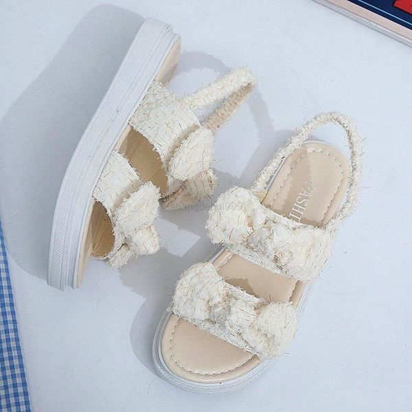 

ankle-wrap korean bow platform sandals 3cm increasing 03, Black