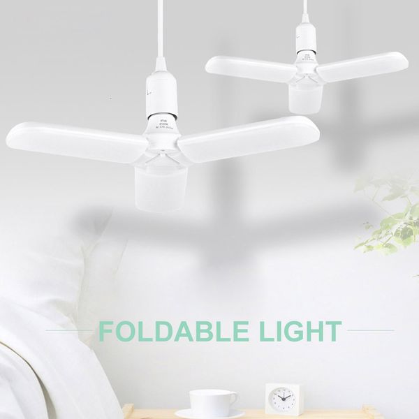 

2021 new industrial lamp 50w e27 d light-emitting ceiling super bright from the lighting diode emitting five-leaf light to garage house jv5x