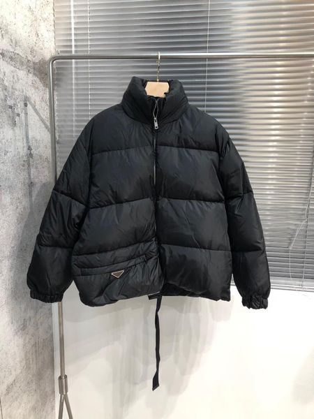 

women's wool & blends 2021 winter luxury italian minimal design oversized turtleneck down casual timeless jacket, Black