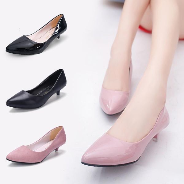 

boots pumps woman shoes 2021 high heels women office stiletto suede ladies basic pump footwear nvxue61, Black