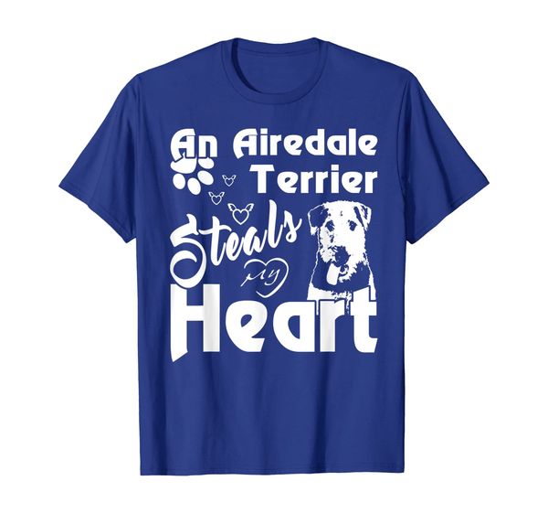 

An Airedale Terrier steals my heart Funny Gift Shirt, Mainly pictures