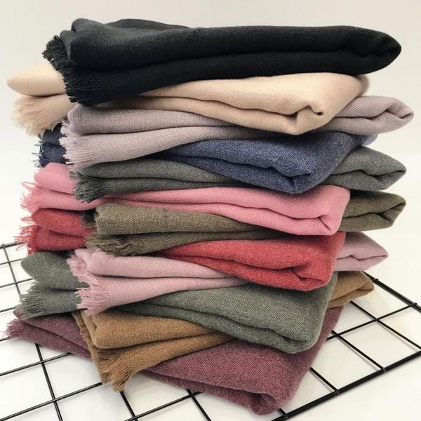 

scarves muslim head hijab stoles cotton scarf soft linen women solid color shawls and wraps candy colored female foulard, Blue;gray