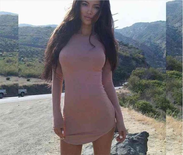 

fashion autumn and winter womens dress style long sleeved sexy, Black;gray