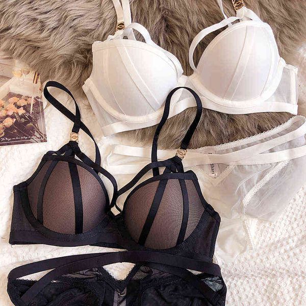 Nxy sexy conjunto preto branco preto intimates oco out ajustável mulheres sexy sutiã e calcinha push up lingerie ternos BCD tamanho grande 1202