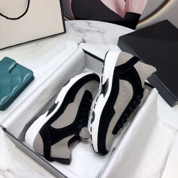 

fashion designer shoes real leather handmade multicolor gradient technical sneakers women famous shoe trainers bagshoe1978 02-8, Black