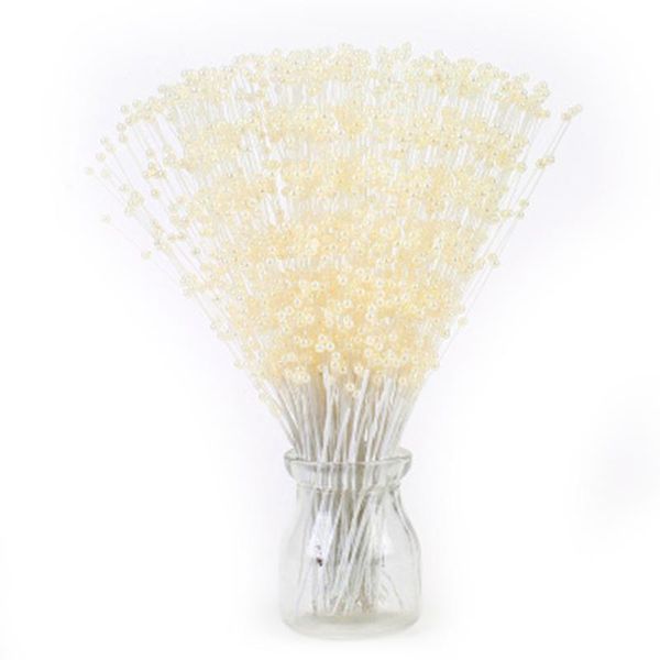 

decorative flowers & wreaths 50 stem pearl string beads flower bouquet wedding party decoration diy accessory