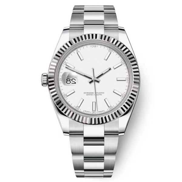 

u1 factory 41mm new st9 stainless steel silver dial 126334 bezel date just automatic movement 41mm men watch watches mens wristwatches, Slivery;brown