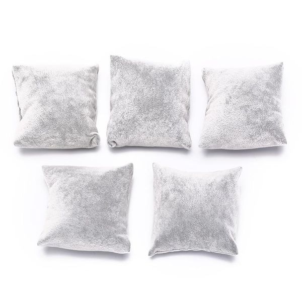 

watch boxes & cases watches case box jewelry packaging display 5pcs velvet cotton bracelet bangle pillow holder for, Black;blue