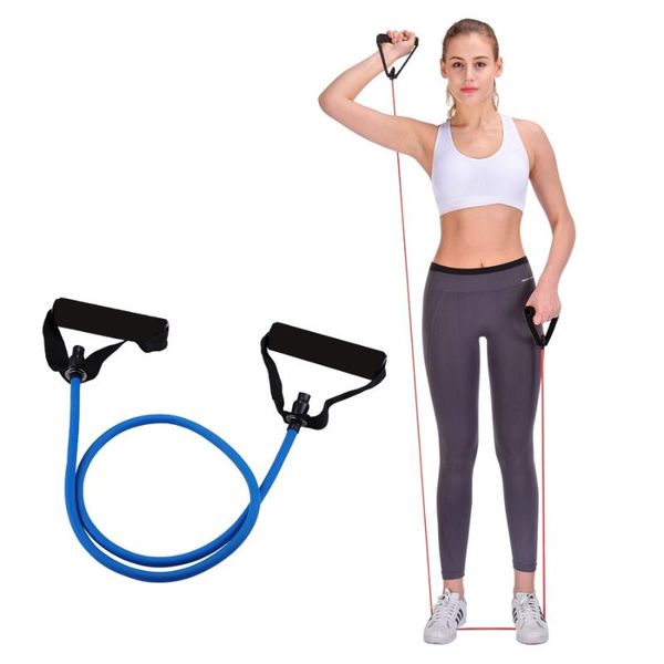 

resistance bands 120cm elastic yoga pull rope fitness workout sports rubber tensile expander banda elastica