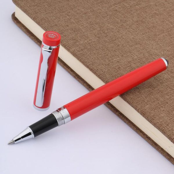 

ballpoint pens metal color red gift pen white with silver p9 rollerball, Blue;orange