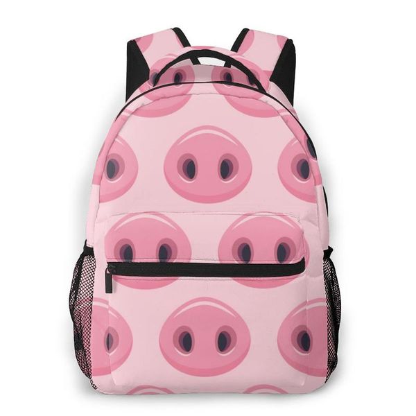 

backpack travel pack cute pink pigs noses sports bag outdoor climbing