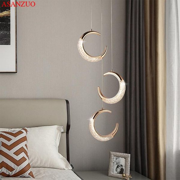 

pendant lamps modern lamp led nordic lighting fixture hanging kitchen restaurant bar living bedroom bedside indoor decor ring lights