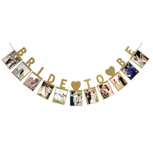 

party decoration gold wedding po frame banner decorations supplies