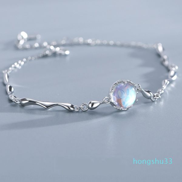 

wholesale-star ocean pure silver ins bracelet female universe galaxy minority design blue dream bracelet nationality ethnic group island, Golden;silver