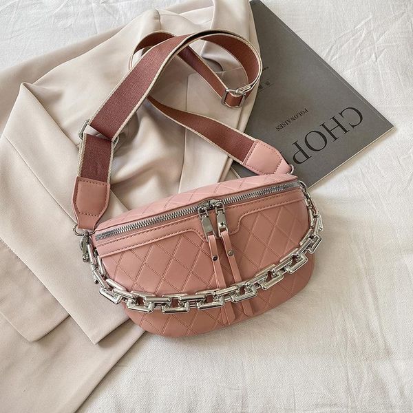 

cross body women bag shoulder messenger ladies waist pu leather female bags sac large capacity chain