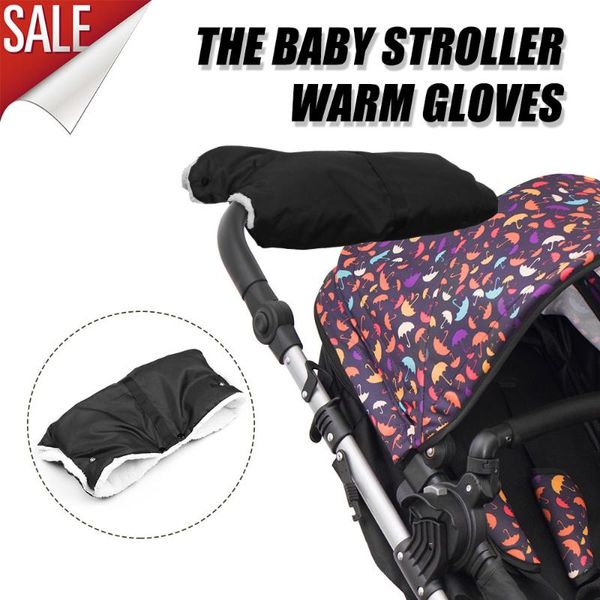 

stroller parts & accessories winter pram hand muff baby carriage pushchair warm fur fleece cover buggy clutch cart glove