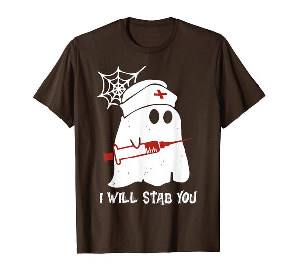 

i will stab you nurse t-shirt, White;black