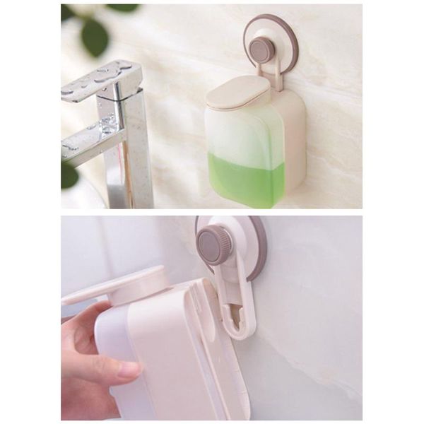 

bath accessory set 1 pcs silicone push-type soap dispenser wall holder bathroom accessories