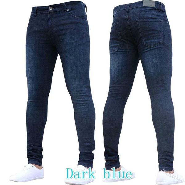 

men's jeans men casual pants slim denim leggings fashion mens trousers size light blue black male s-4xl