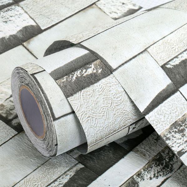 

stone bricks 3d wallpapers vintage retro wall stickers home decor living room bedroom contact paper mural self adhesive