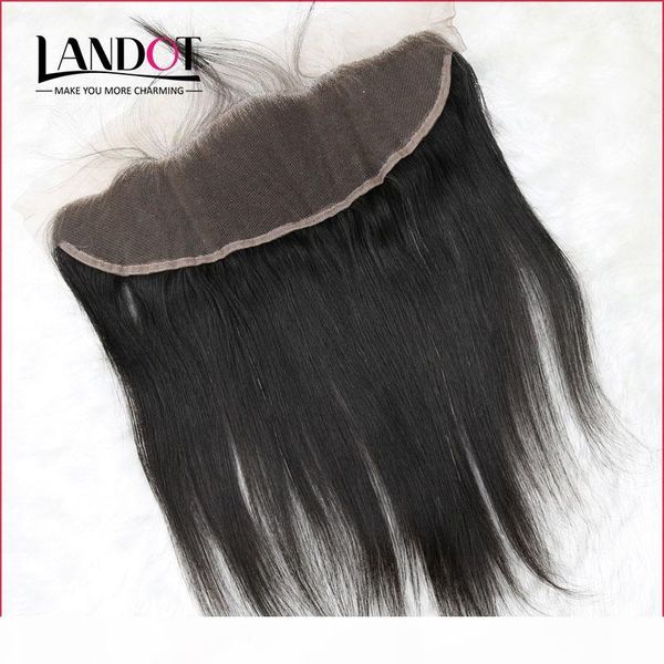 

grade 8a peruvian silky straight lace frontal closure size 13*4" full lace frontal 100% unprocessed virgin human hair closures natural, Black;brown