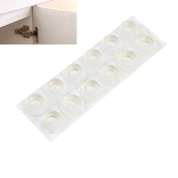 

door catches & closers 12pcs clear knob bumpers self-adhesive sers wall protectors rubber feet for furnitures