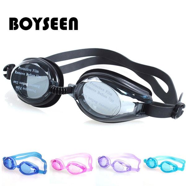 

waterproof anti fog uv child professional colored lenses diving glasses eyewear goggles gafas natacion, White;black