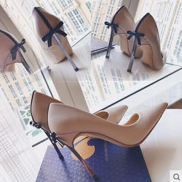 

dress shoes fashion women thin high heels party pointed toe pumps, Black