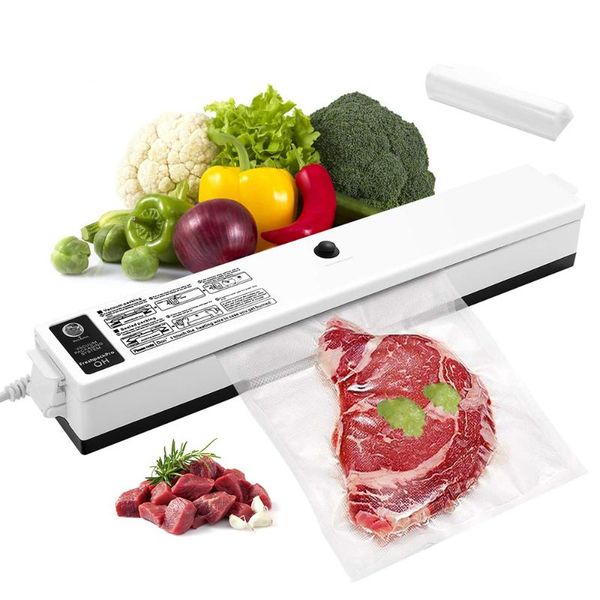 

dry moist preservation one-button automatic sealer machine with 10 pcs vacuum seal bags