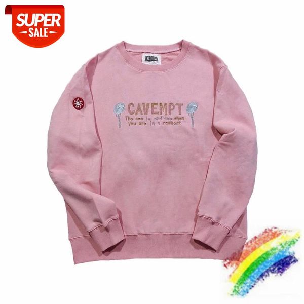 

embroidery balloon cavempt c.e crew neck orange crewneck men woman 1:1 sweatshirts cav empt hoodies #i47z, Black