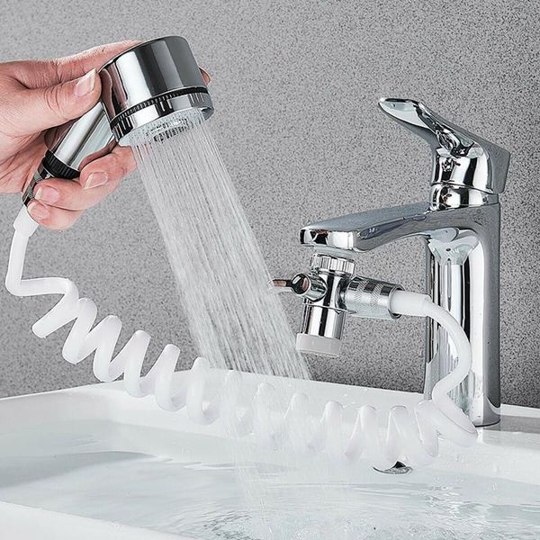 

bathroom shower head faucet external hand shower bidet sprayer faucet filter flexible suit wash hair kitchen sink tap water#g35