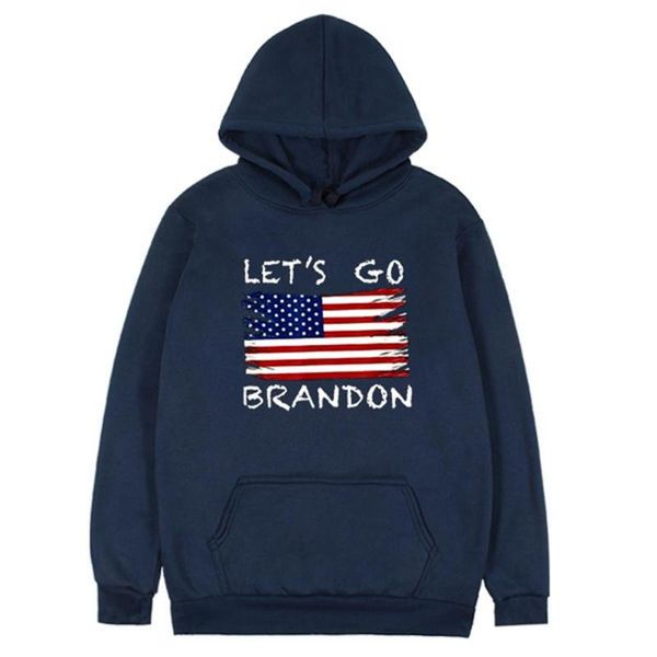 

men's hoodies & sweatshirts let's go brandon 2021 early winter warm long sleeved pullover personality letters hoodie breathable sk, Black