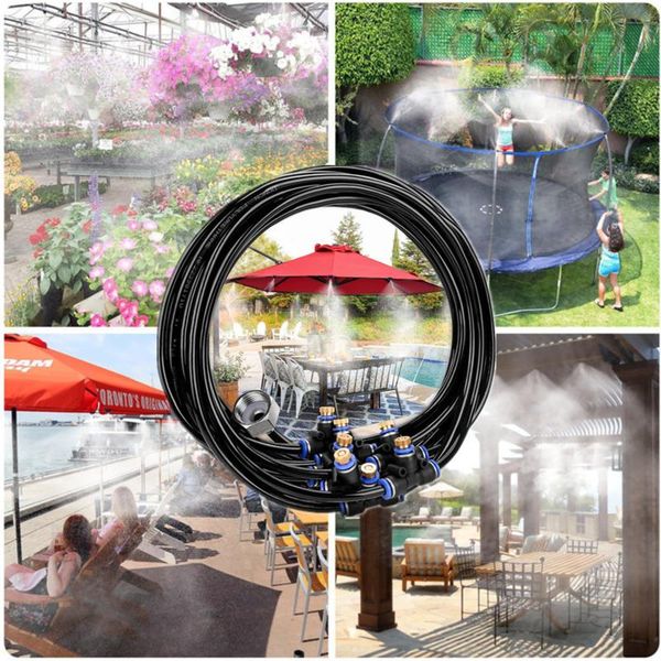 

watering equipments 6-20m water fogger atomiser fog terrace mister mist system air conditioner working pressure 2-30 bar spray cooling