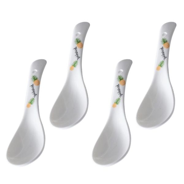 

spoons 4pcs simple japanese style soup ceramic rice home