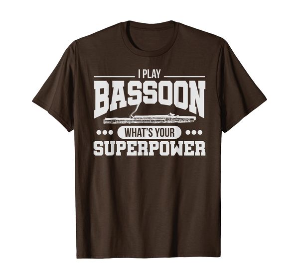 

i play bassoon what's you superpower t-shirt, White;black
