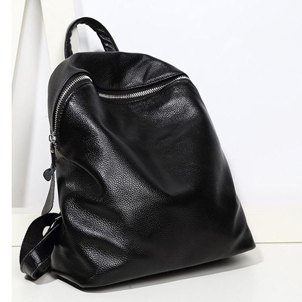

backpack style genuine leather women 2021 college fashion casual korean small