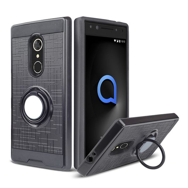 

ring rotat case for alcatel 3v 2019 5032w 5052w 5059a 1x evolve 7folio 5059r pop3 5.0 fierce xl 5054 360 degree kickstand bracket protection
