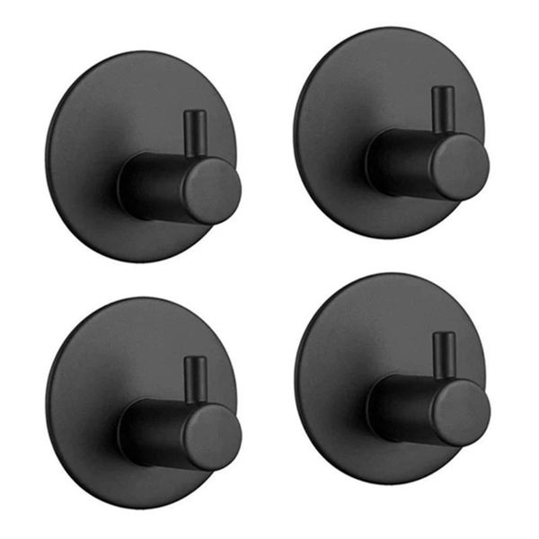 

hooks & rails round robe stainless steel hook towel holder mablack bathroom brass wall door mounted home storage accessories