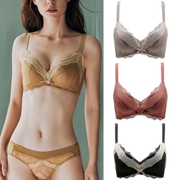 

bras fashion letter print underwear sets women low waist lace bra panties ladies female min size lingerie set briefs 2021 april, Red;black