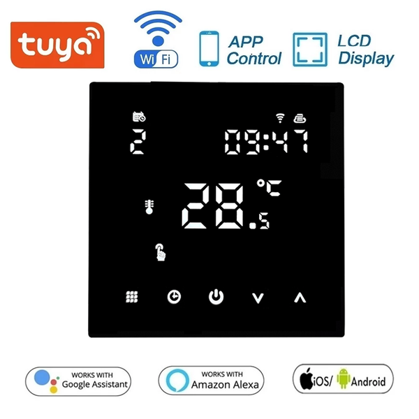 

smart home control intelligent temperature controller mobile phone app voice remote wifi electric floor heating/gas boiler thermostat