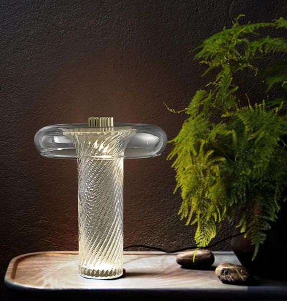 

clear glass modern table lamp table light reading light led nordic latest design lamp