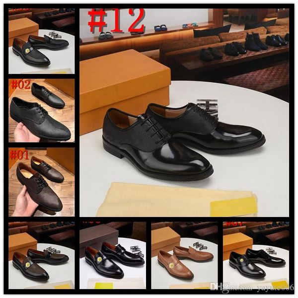 

iduzi autumn wedding shoes oxfords luxury dress leather shoes lace-up business casual leather shoe mens fashion formal flat shoes, Black