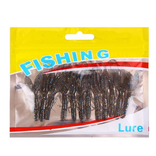 

new crystal simulation soft shrimp worms crank bait 6colors 5.5cm 1.4g 12pc/lot soft rubber sti jllphh xmh_home