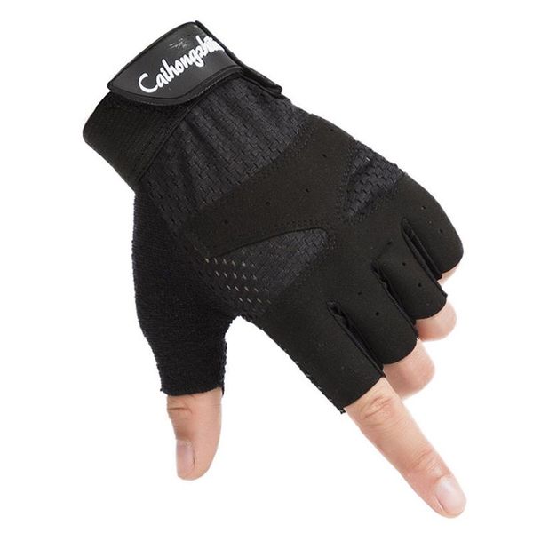 

cycling gloves summer men women half finger outdoor sport bike non slip glove letter gym fitness anti breathable mesh mitten d28, Black