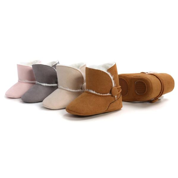 

first walkers born toddler warm boots shoes winter baby girls boys fur snow booties soft sole for 0-18m kids