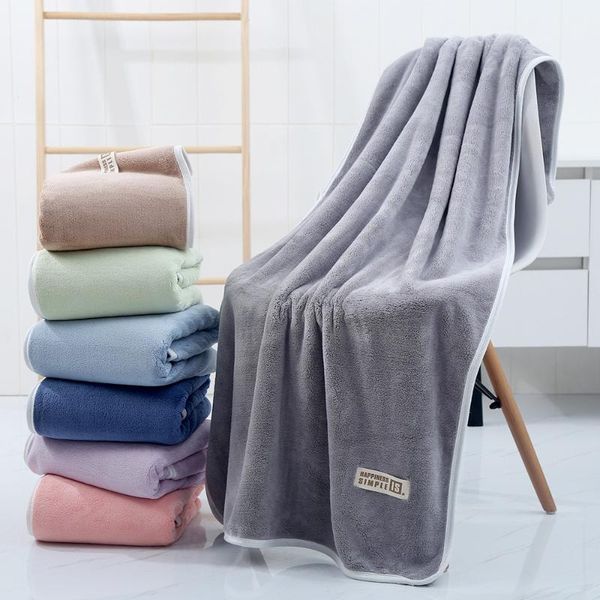

towel thickened plush bath towels for adults quick drying bathroom solid beach super absorbent shower