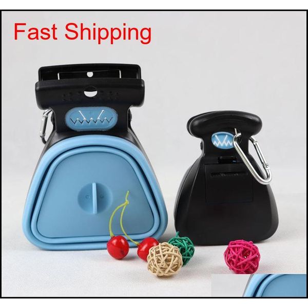 

dog pet travel foldable pooper scooper with 1 roll decomposable bags poop scoop clean pick up excreta clea jllyez trustbde